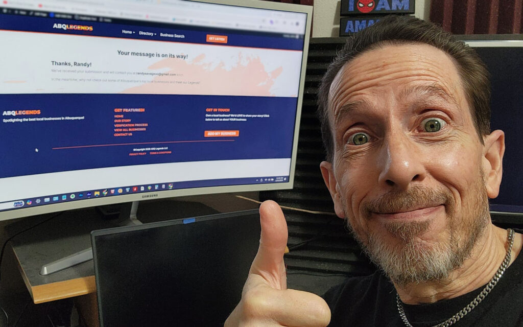 Photo of Randy Savage receiving your message with a thumbs up and incredible excitement